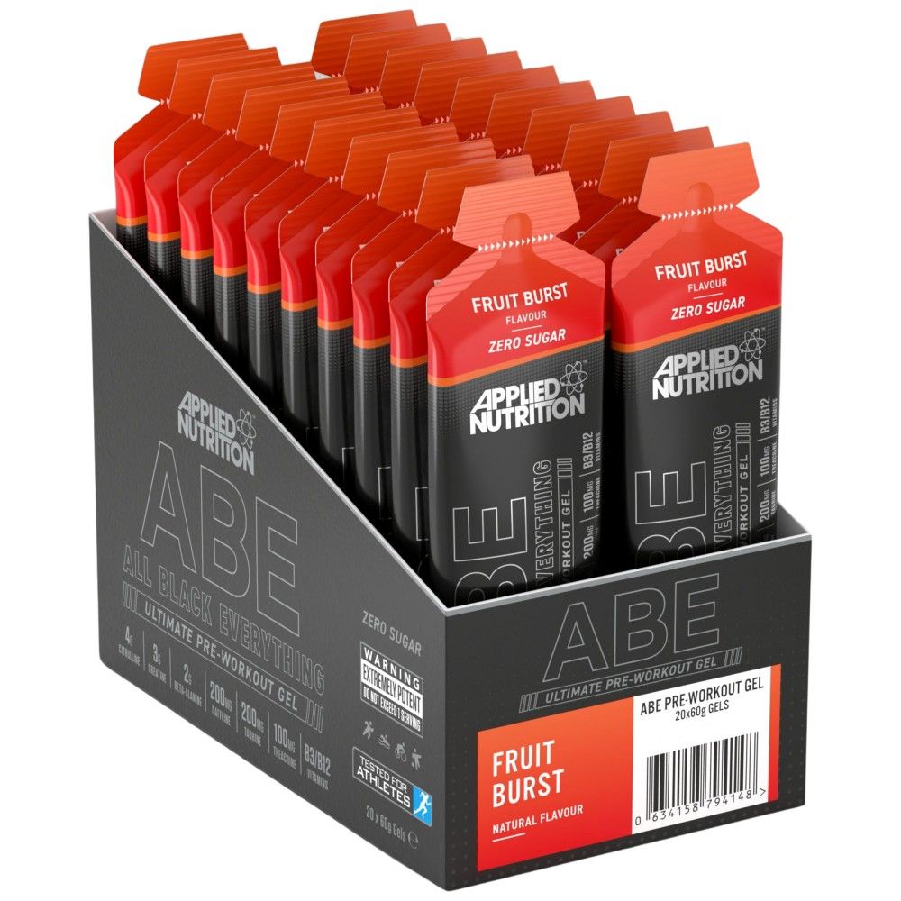 Abe gel | Vse črno vse pred vadbo - 20 x 60 gramov