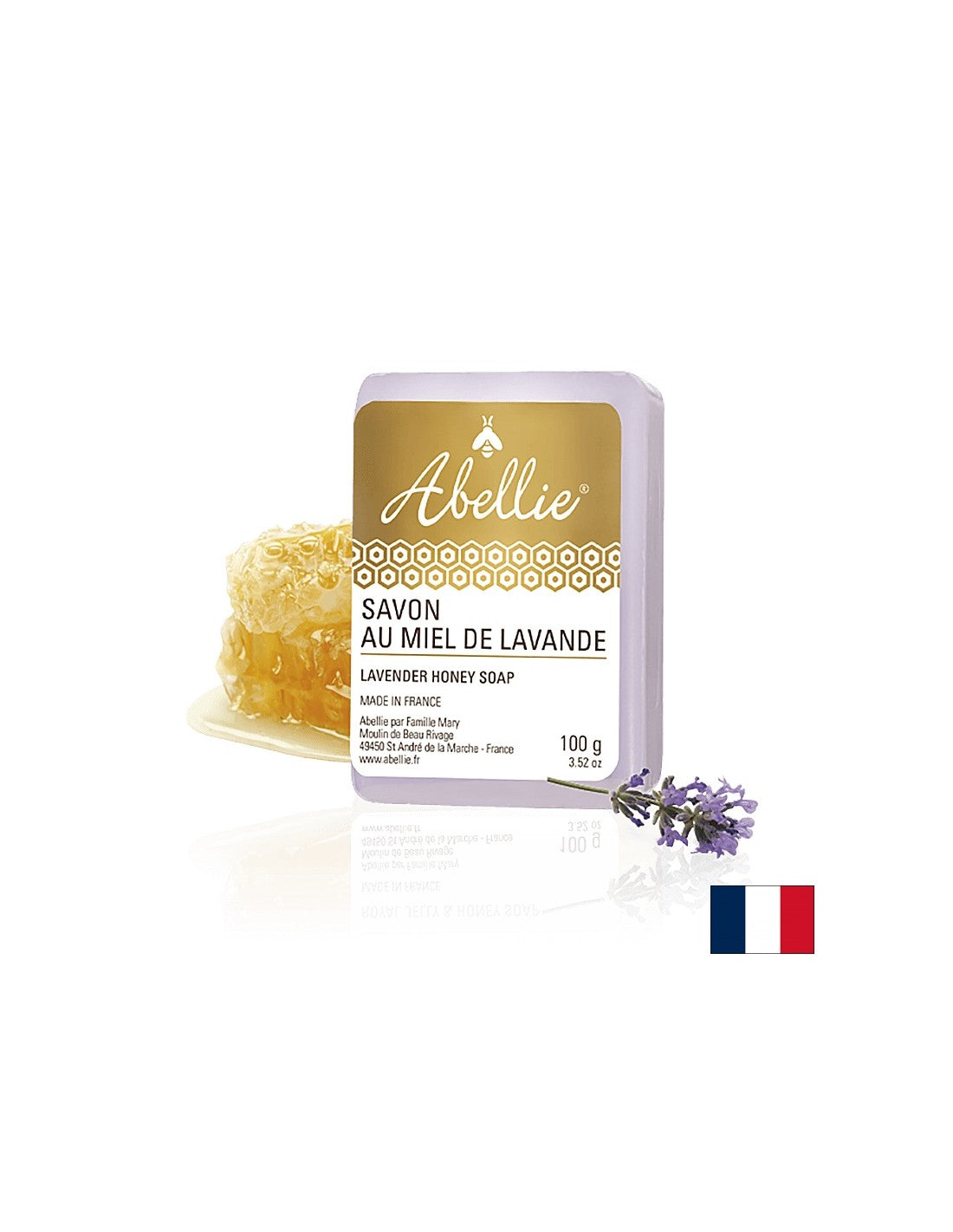 Milo z medom in sivko - Abellie Savon Au Miel de Lavande, 100 g