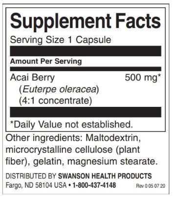 Acai Berry 500 mg - 120 kapsul