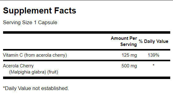 Acerola 500 mg - 60 kapsul