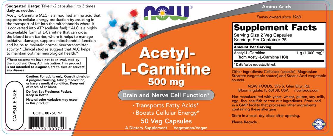 Acetil L -karnitin - 50 kapsul