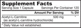 Acetil L -karnitin 500 mg - 120 kapsul