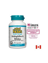 Acidophilus & bifidus 10 milijard aktivnih celic dvojna trdnost / acidophilus bifidus, 10 milijard aktivnih probiotikov, 90 kapsul