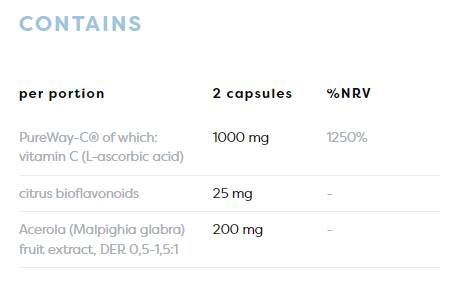 Aktivni C 1000 mg | Pureway -C® s citrusi Bioflavonoids & Acerola - 60 kapsul