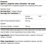 Ajipure l-arginin z l-citrulinskimi 60 kapsulami