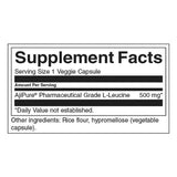 Ajipure l -leucin - farmacevtski razred 500 mg - 60 kapsul