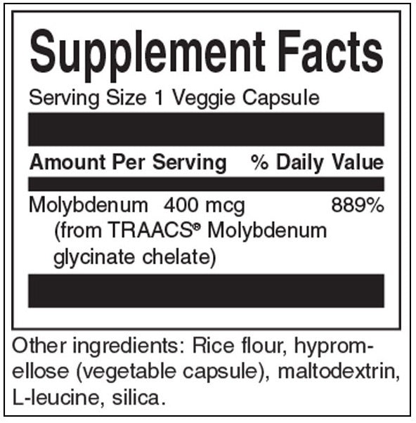 Albion Chelated Molybden 400 mcg - 60 kapsul