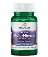 Albion Multi -Mineral z železom - 120 kapsul