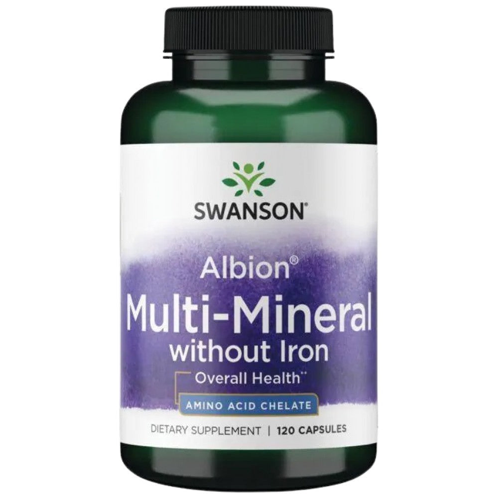 Albion Multi-Mineral brez železa 120 kapsul
