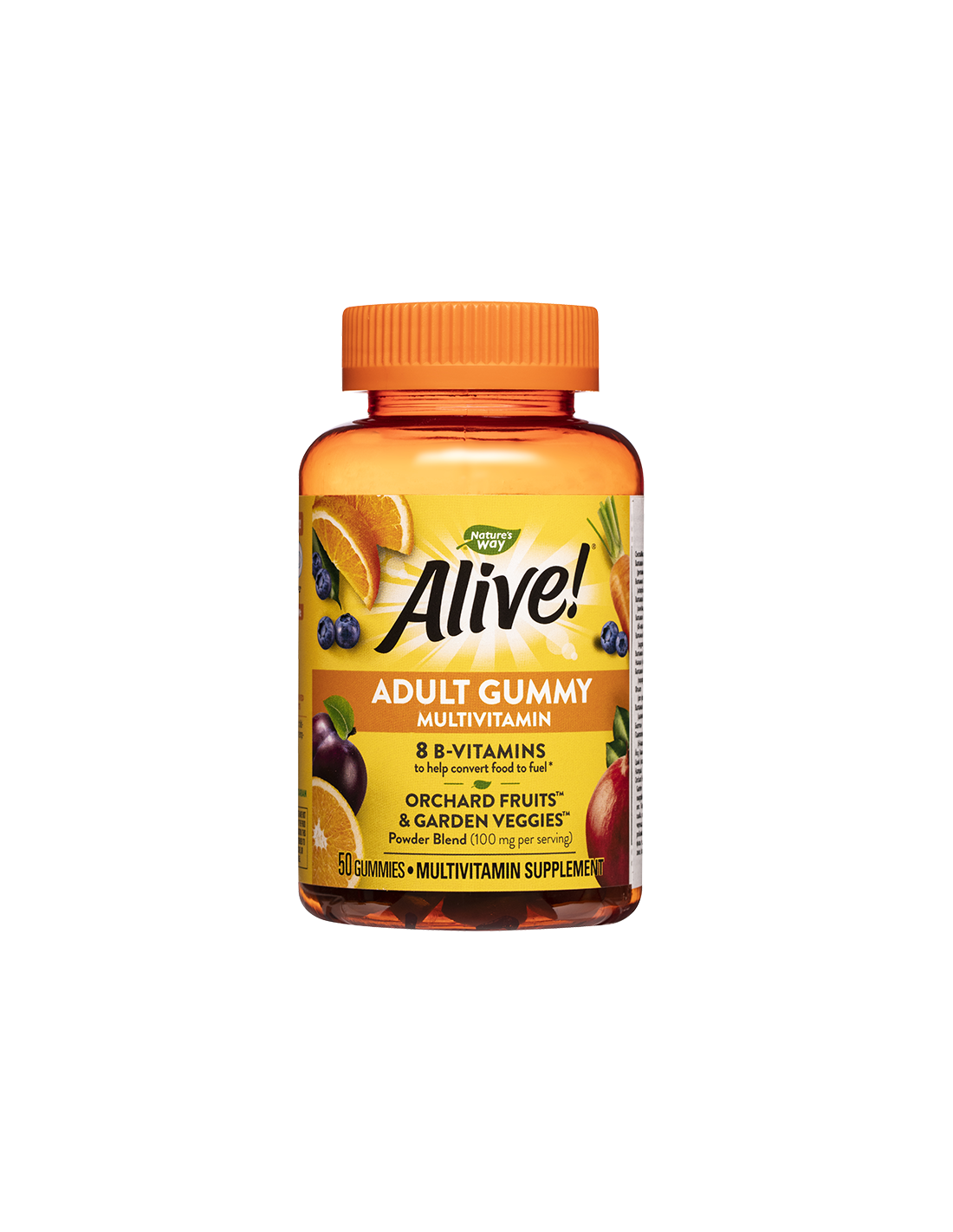 <tc>Alive</tc>! Adult Gummy Multivitamin/ <tc>Alive</tc>! Multivitamini, 50 tablet Nature's Way Jelly
