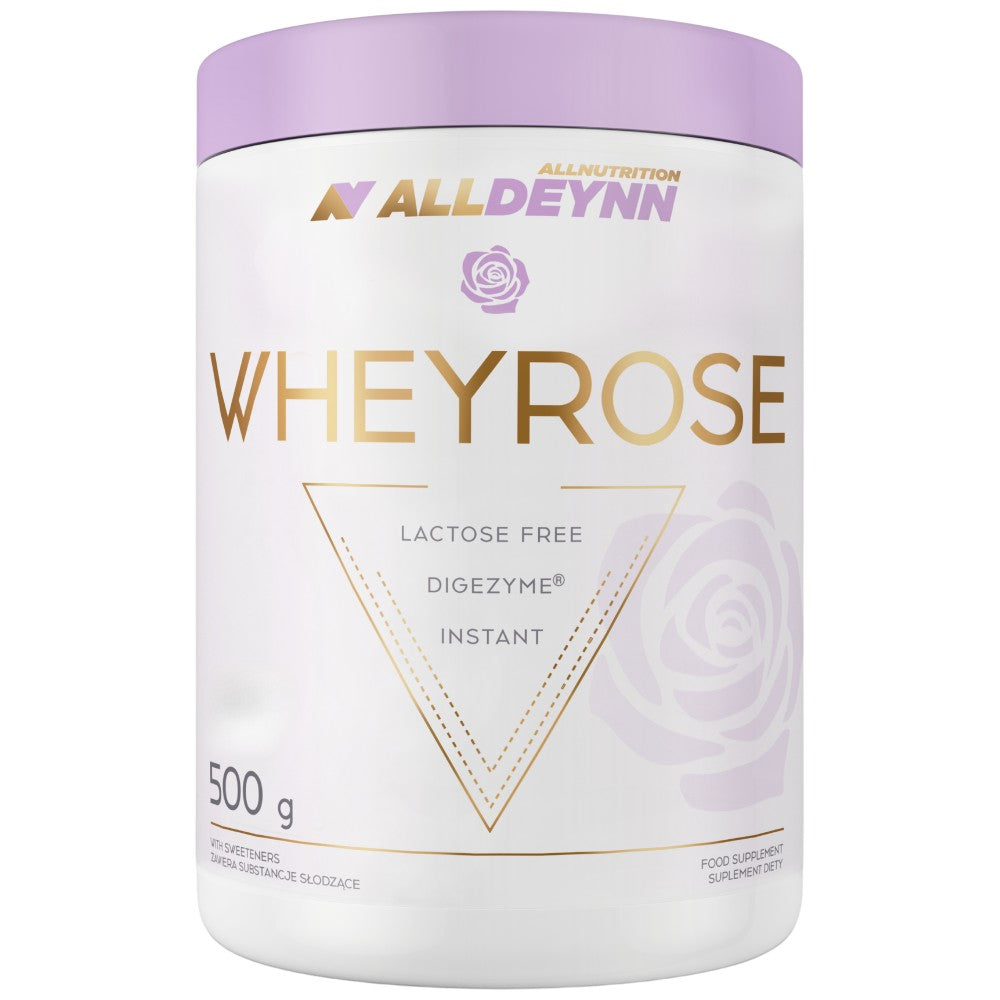 Alldeynn | Wheyrose - beljakovine brez laktoze z digecimom - 500 gramov