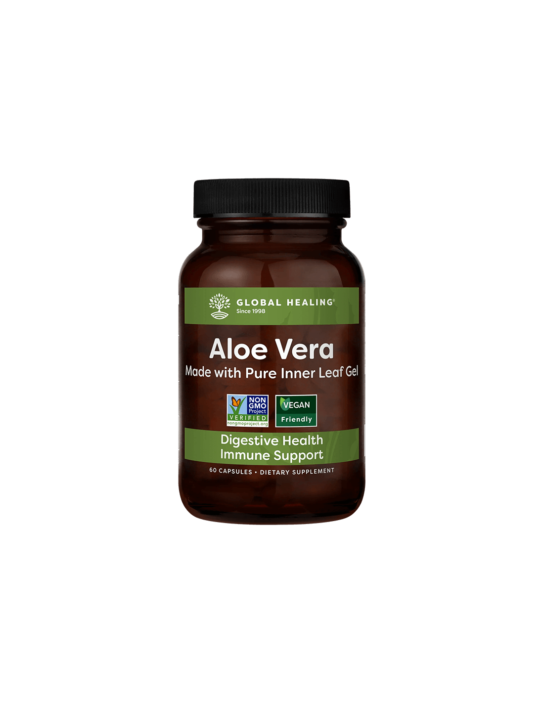 Bio-aktivna formula Aloe Fuzion ™ Bioaktivna formula Aloe vera, 60 kapsul globalno zdravljenje