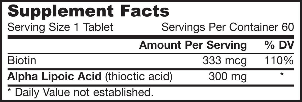 Alpha lipoic vzdržuje 300 mg - 60 tablet