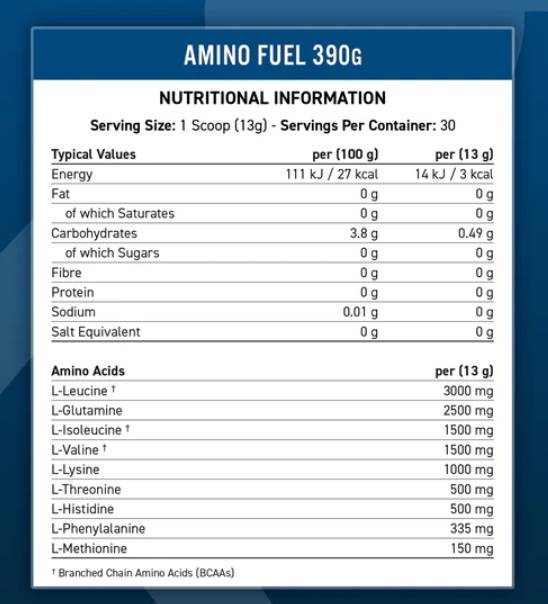 Amino gorivo | Bistvene aminokisline - 390 gramov