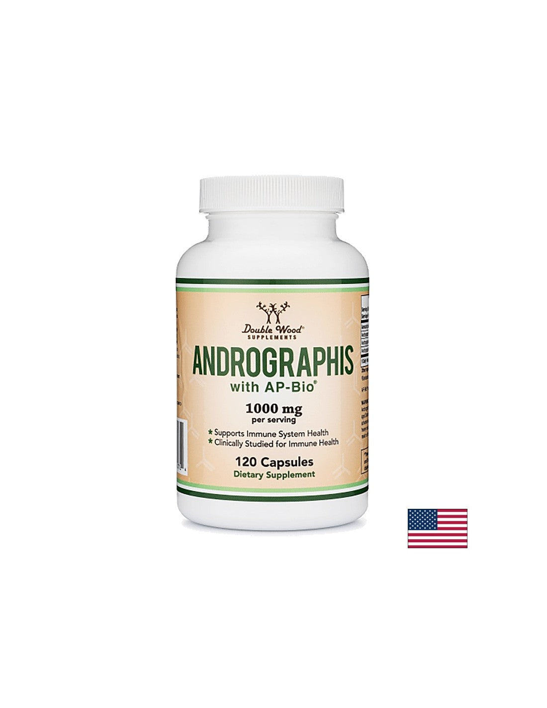Andrographis z AP-Bio®/ Andrographis, 120 kapsul <tc>Double Wood</tc>