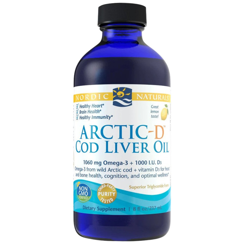 Arctic -D COD COD jetrna olje tekočina 850 mg - 237 ml