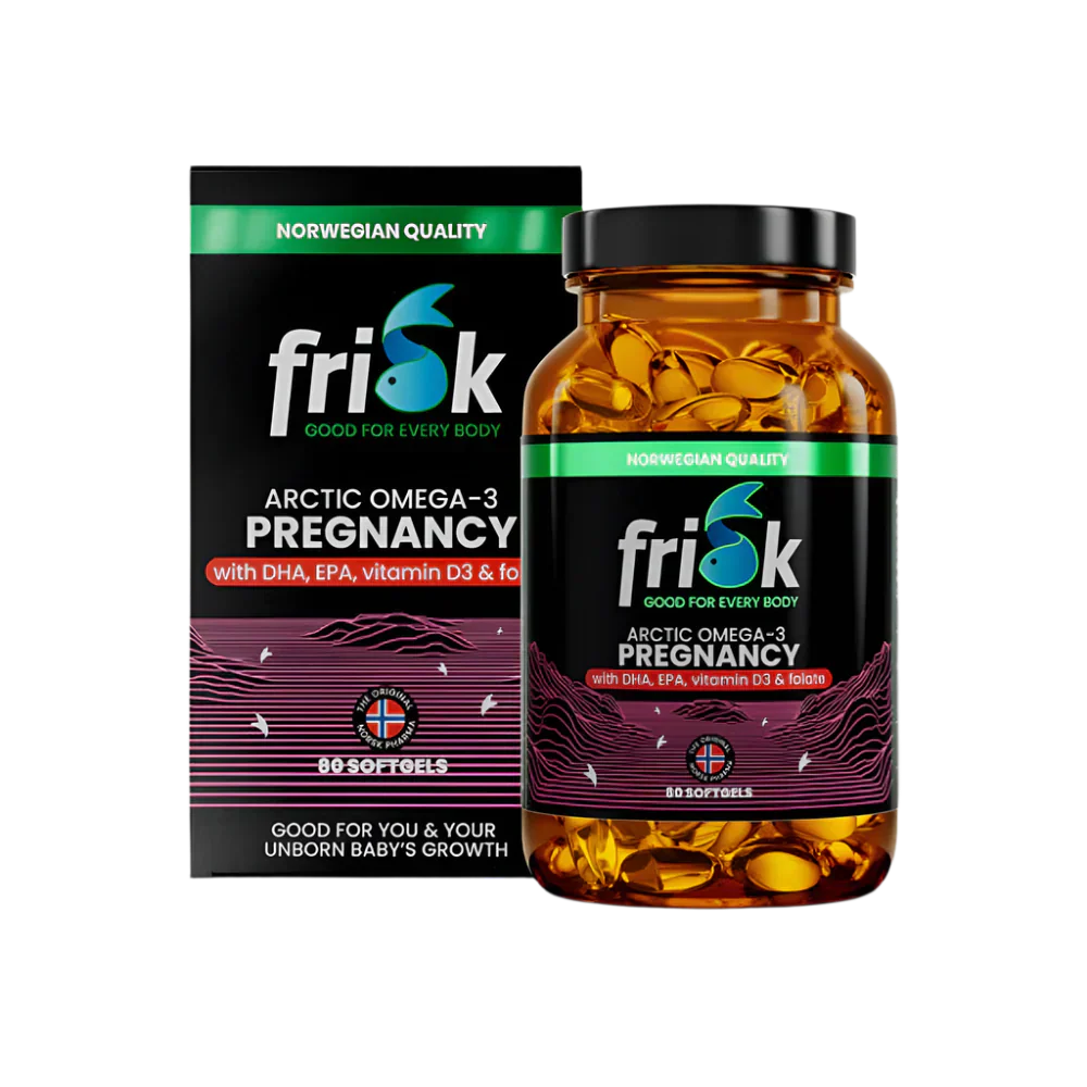 Arktična nosečnost-omega-3 za nosečnice-100% divjad z Norveške-80 kapsul