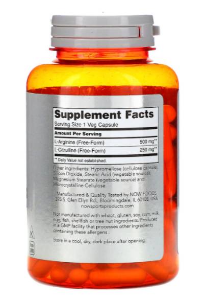 Arginin & Citrulline - 240 kapsul