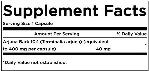 Arjuna lubje ekstrakt 40 mg 60 kapsul