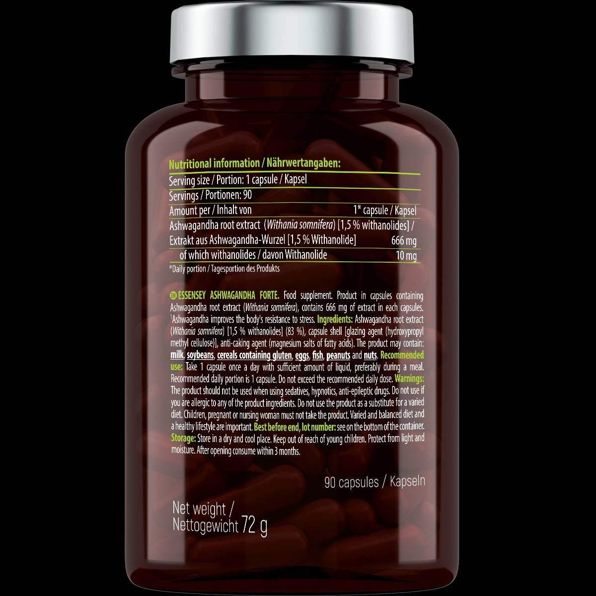 Ashwagandha Forte 666 mg - 90 kapsul