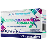 Ashwagandha + Guarana | Proti stresu, osredotočenosti in energija - 30 kapsul