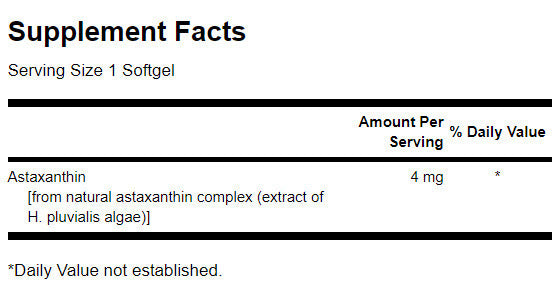Astaksantin 4 mg - 60 gel kapsul