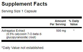 Astragalus 500 mg - 120 kapsul