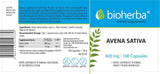 Avena sativa 200 mg - 100 kapsul