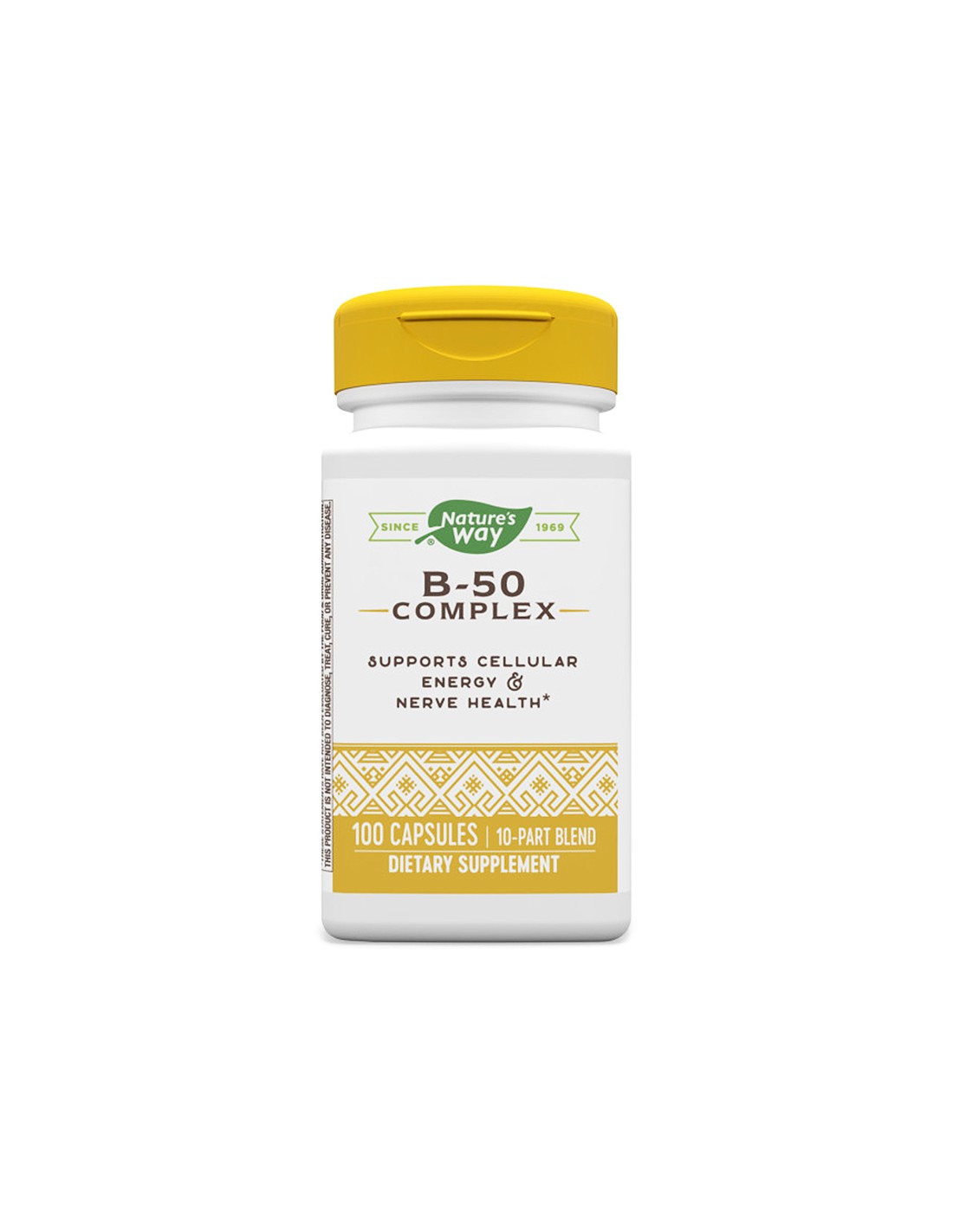 Kompleks B-50-kompleks vitamina B-50, 100 kapsul narave
