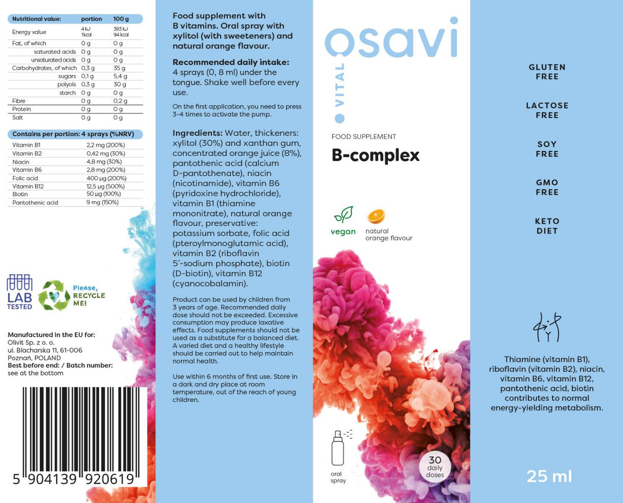 B-kompleks | Peroralno razpršilo - 25 ml