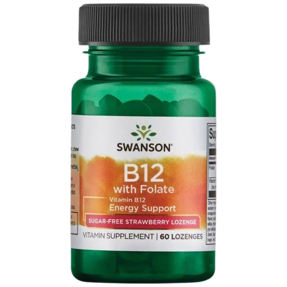 B12 1000 mcg s folatom - 60 podjezičnih tablet