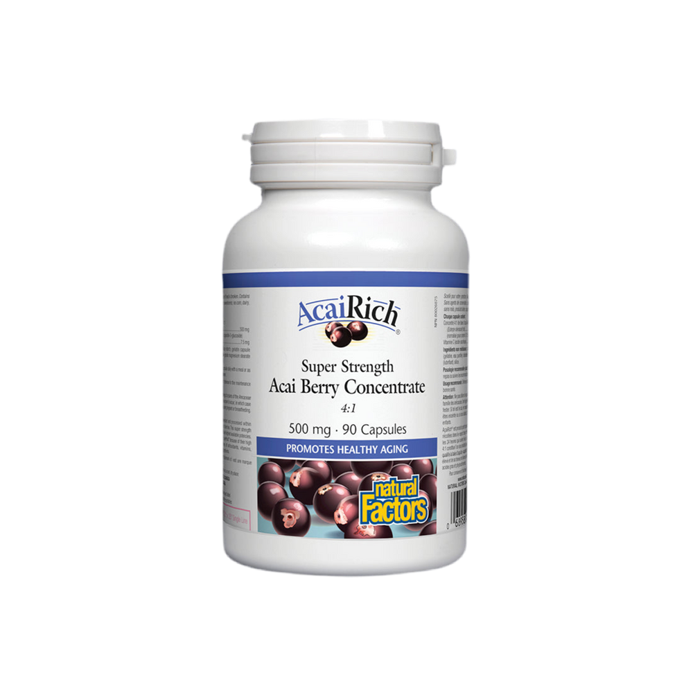 Acai jagodičja koncentrat 4: 1 500 mg - 90 kapsul
