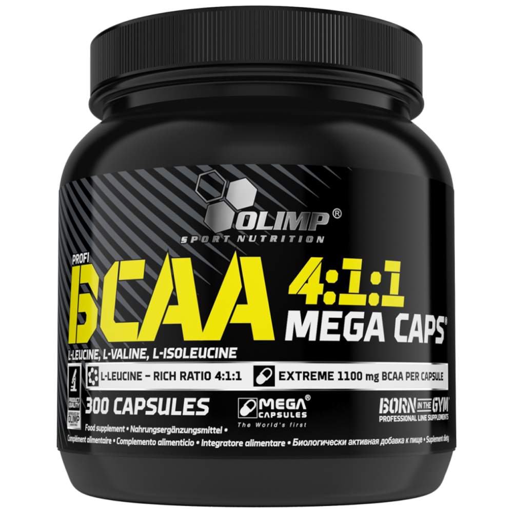BCAA 4: 1: 1 Mega Caps 300 kapsul