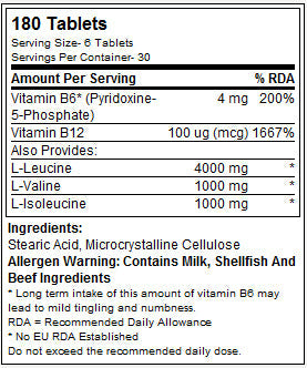 BCAA 6000 - 180 tablet