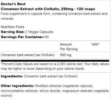 Najboljši cimetovi ekstrakt s cinsulinom 250 mg - 120 kapsul