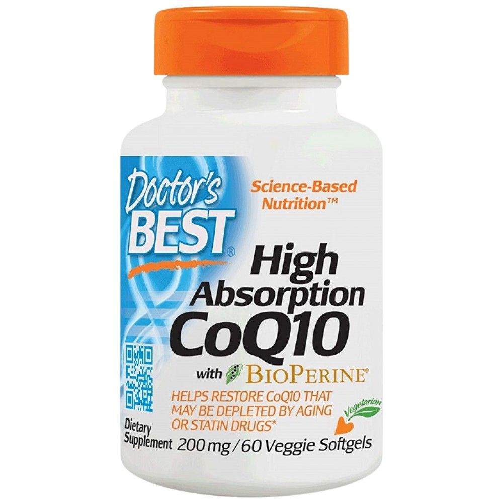Najboljši CoQ10 z bioperinom 200 mg - 60 gel kapsul