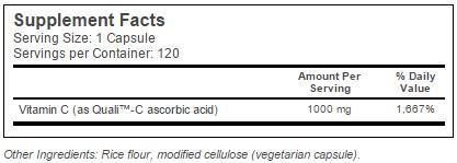 Najboljši vitamin C + Quali ™ C 1000 mg - 360 kapsul