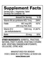<tc>Biovea</tc> Vitamin B12 kompleks 1000 mcg 60 zavihkov