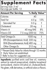 Otroški DHA | 1050 mg omega -3 z vitaminom D - 60 ml