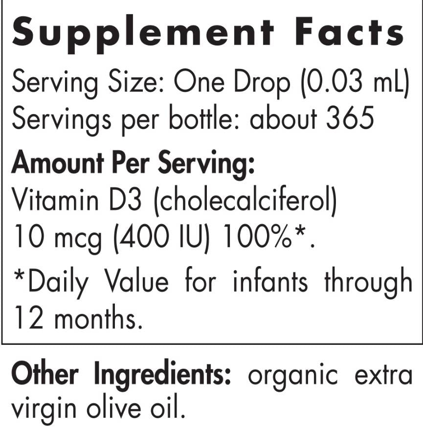 Otroški vitamin D3 400 iu - 11 ml