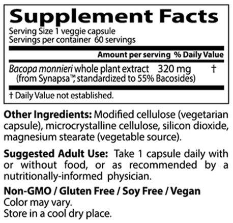 Bacopa s sinapsa 320 mg - 60 kapsul