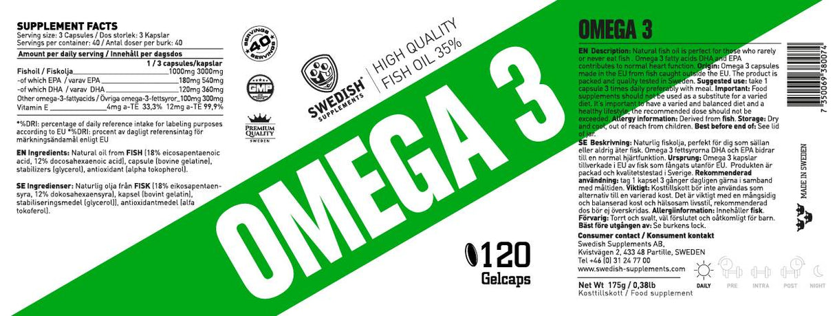 Bodite pametni - Omega 3 - 120 gel kapsul