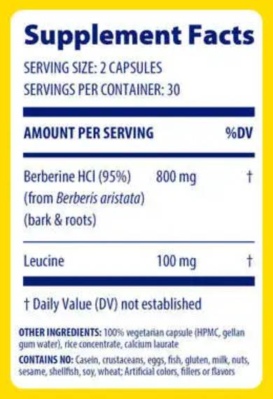 Berberin 800 mg - 60 kapsul