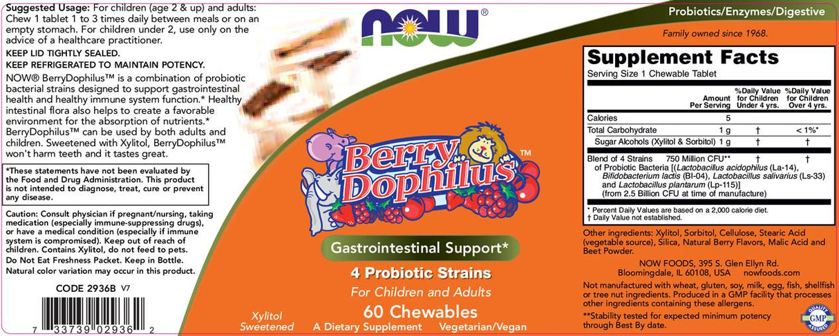Berrydophilus - 60 žvečilnih tablet