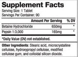Betaine HCl 650 mg / 90 zavihkov