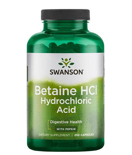 BETAINE HCl klorovodikova kislina s pepsinom - 250 kapsul