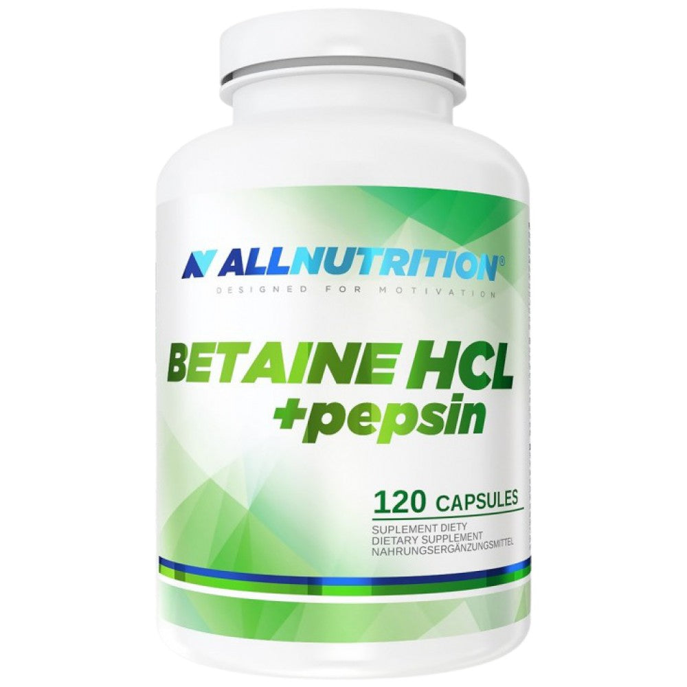 Betaine HCl 650 mg + pepsin - 120 kapsul