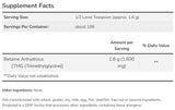 Betaine v prahu | Vzdržljivost - 170 gramov