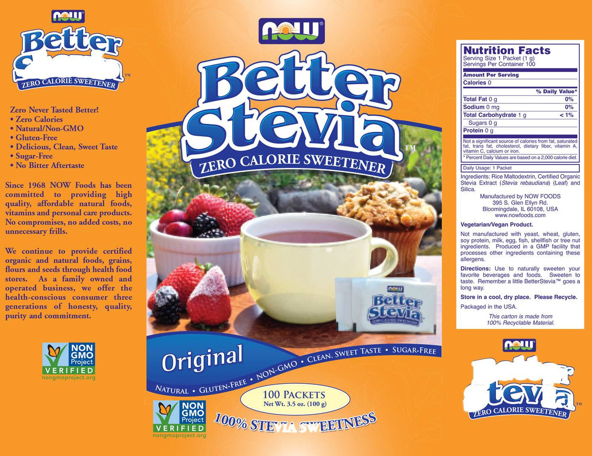 Boljši originalni paketi Stevia® - 100 paketov