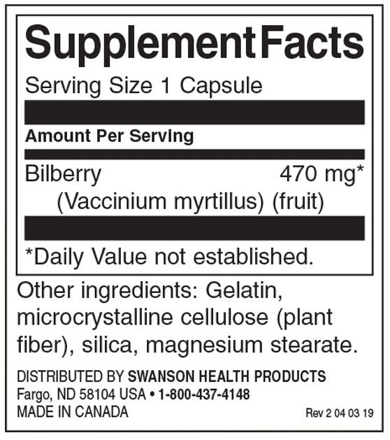 Borovnico sadje 470 mg - 100 kapsul